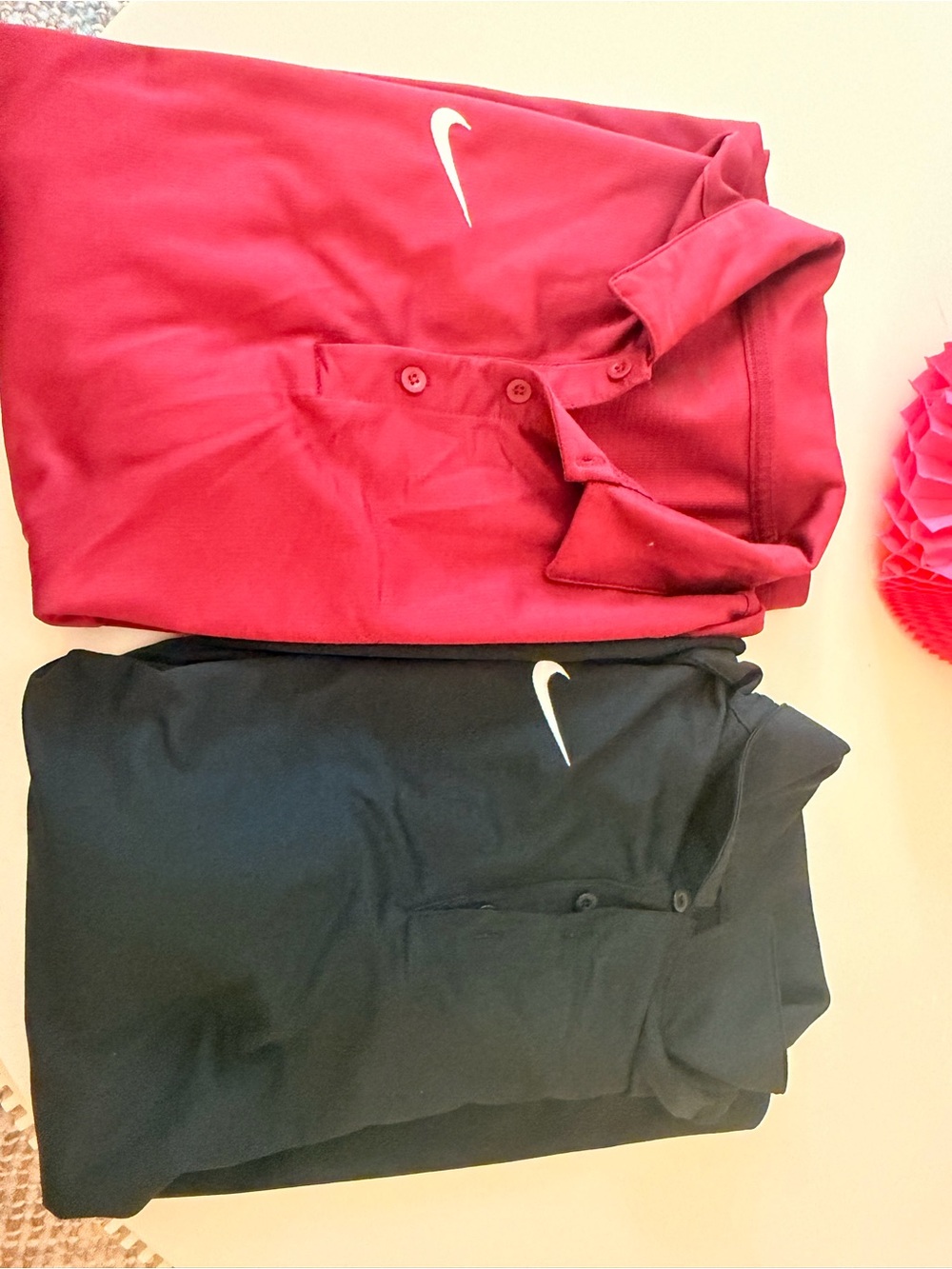 Nike Polo Shirts - Red and Black